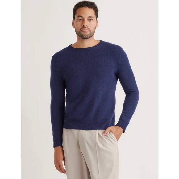 Quince Sweaters - QUINCE Navy Mongolian Cashmere Crewneck  Sweater Mens NWT Size Medium
